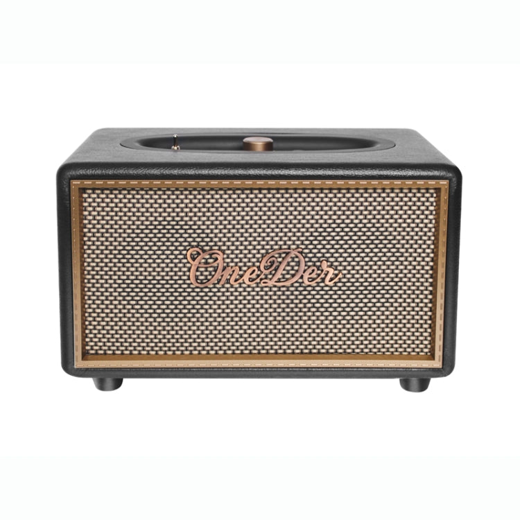 Oneder D6 40W Retro Classic Wooden Portable Outdoor Bluetooth Speaker(Black) - HoMEdemic™ 