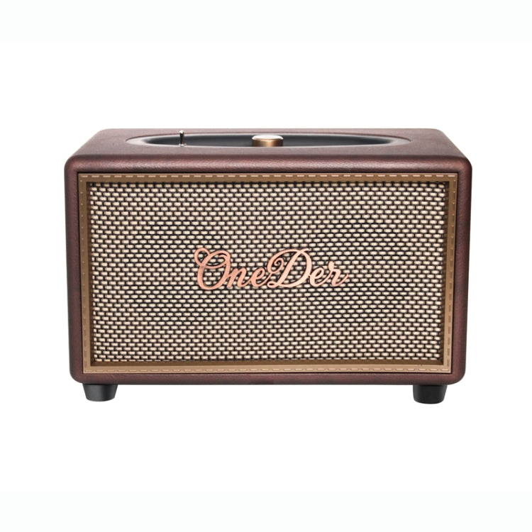 Oneder D6 40W Retro Classic Wooden Portable Outdoor Bluetooth Speaker(Brown) - HoMEdemic™ 