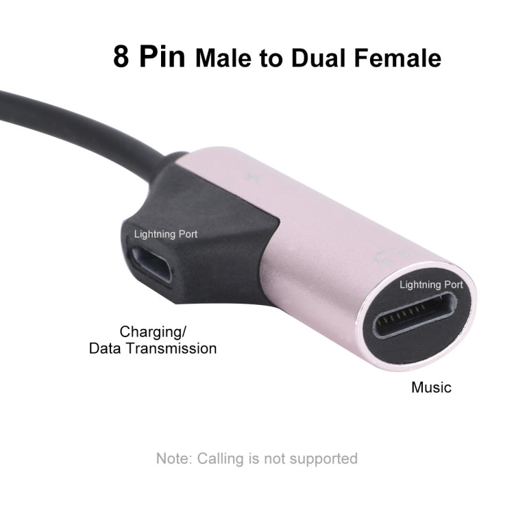 ENKAY ENK-AT109 Male 8 Pin to Dual Female 8 Pin Adapter Data Transfer Cable(Black) - HoMEdemic™ 