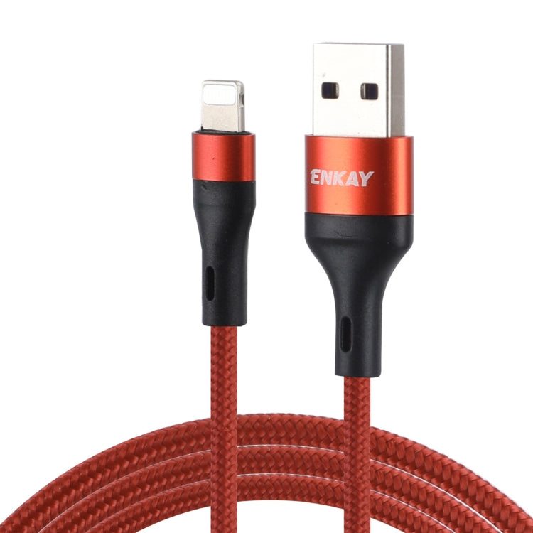 ENKAY ENK-CB118 1m USB 3.0 to 8 Pin 3A Fast Charging Sync Data Cable(Orange) - HoMEdemic™ 