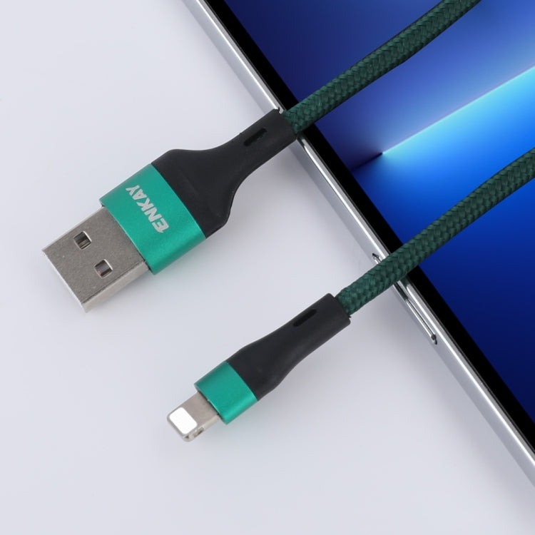 ENKAY ENK-CB118 1m USB 3.0 to 8 Pin 3A Fast Charging Sync Data Cable(Black) - HoMEdemic™ 
