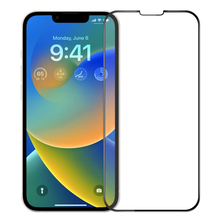 For iPhone 14 Plus MOFI 9H 3D Explosion-proof Curved Screen Tempered Glass Film(Black) - HoMEdemic™ 