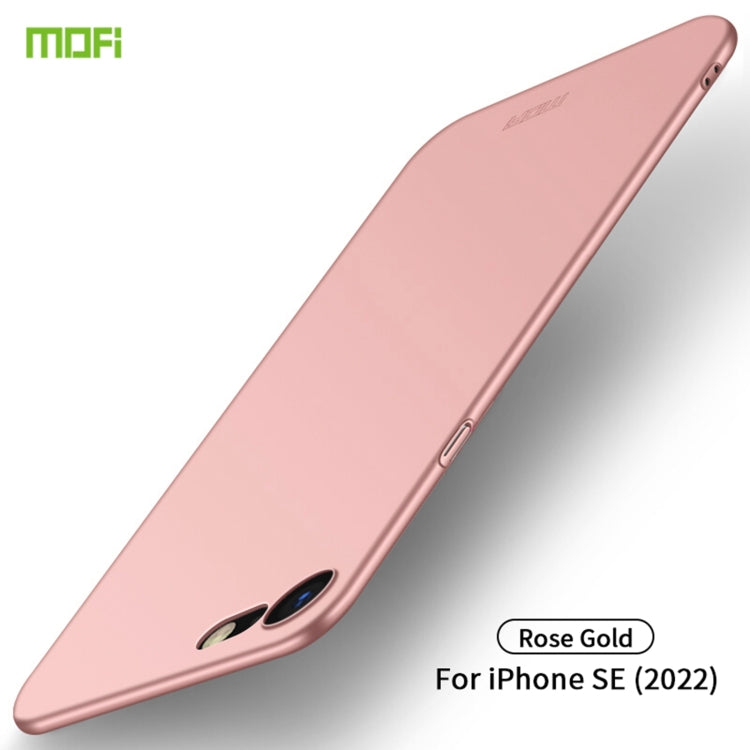 For iPhone SE 2022 / 2020 MOFI Frosted PC Ultra-thin Hard Case(Rose Gold) - HoMEdemic™ 