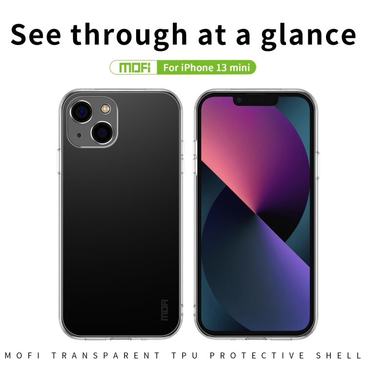 For iPhone 13 mini MOFI Ming Series Ultra-thin TPU Phone Case (Transparent) - HoMEdemic™ 