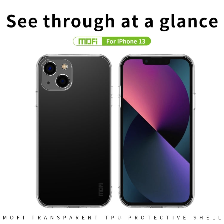 For iPhone 13 MOFI Ming Series Ultra-thin TPU Phone Case(Transparent) - HoMEdemic™ 