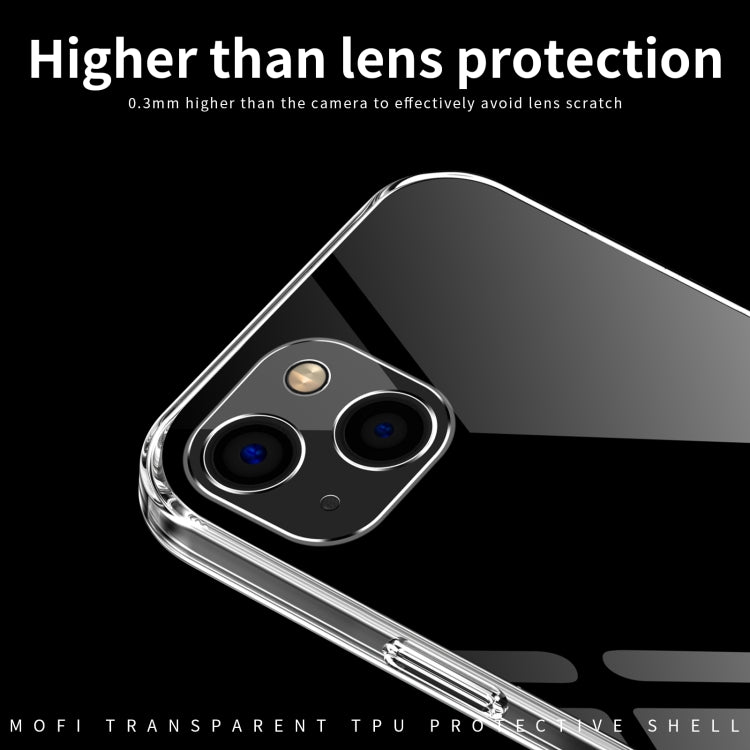 For iPhone 13 MOFI Ming Series Ultra-thin TPU Phone Case(Transparent) - HoMEdemic™ 