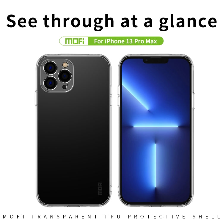 For iPhone 13 Pro Max MOFI Ming Series Ultra-thin TPU Phone Case (Transparent) - HoMEdemic™ 