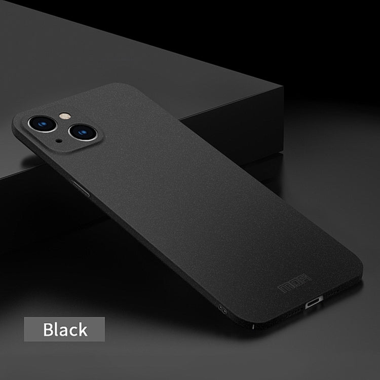 For iPhone 14 Plus  MOFI Fandun Series Frosted PC Ultra-thin Phone Case(Black) - HoMEdemic™ 