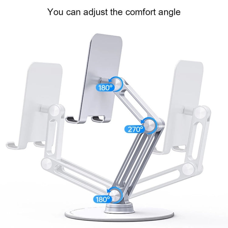 BONERUY L08 Tablet Phone Riser Bracket Foldable Long Arm Pad Mobile Holder Rack - HoMEdemic™ 
