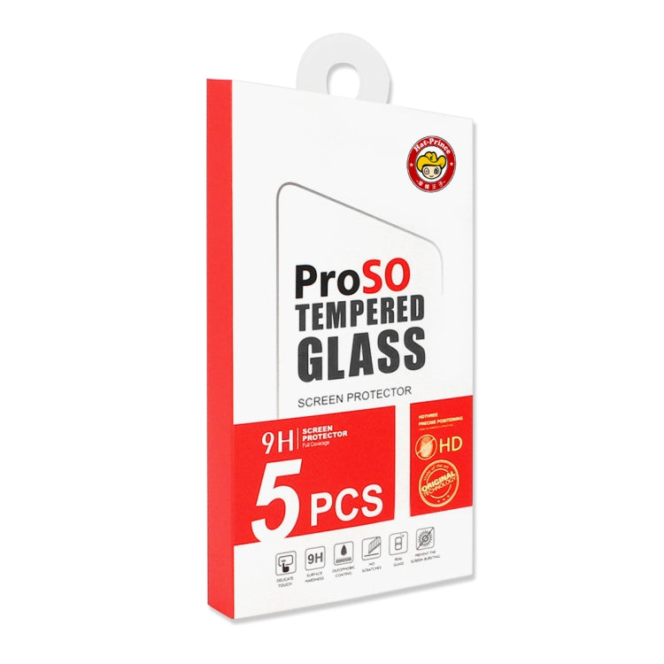For iPhone 14 Plus / 13 Pro Max 5pcs ENKAY 0.26mm 9H 2.5D Tempered Glass Film - HoMEdemic™ 