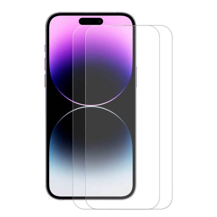 For iPhone 14 Pro Max 2pcs ENKAY 0.26mm 9H 2.5D Tempered Glass Film - HoMEdemic™ 