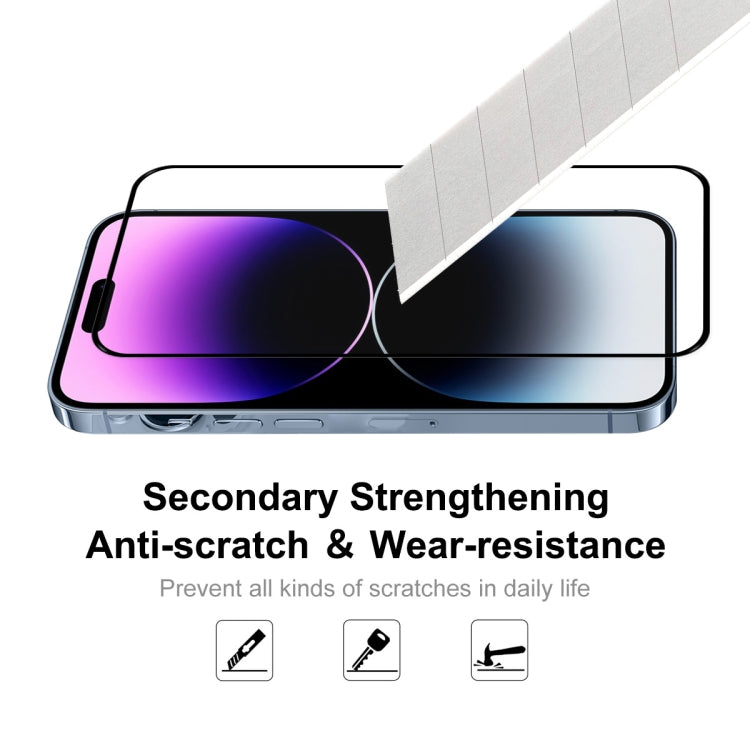 For iPhone 14 Pro Max 2pcs ENKAY Full Glue 0.26mm 9H 2.5D Tempered Glass Full Film - HoMEdemic™ 