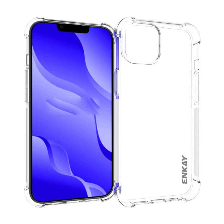 For iPhone 14 ENKAY Clear TPU Shockproof Phone Case - HoMEdemic™ 