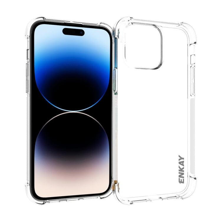 For iPhone 14 Pro ENKAY Clear TPU Shockproof Phone Case - HoMEdemic™ 