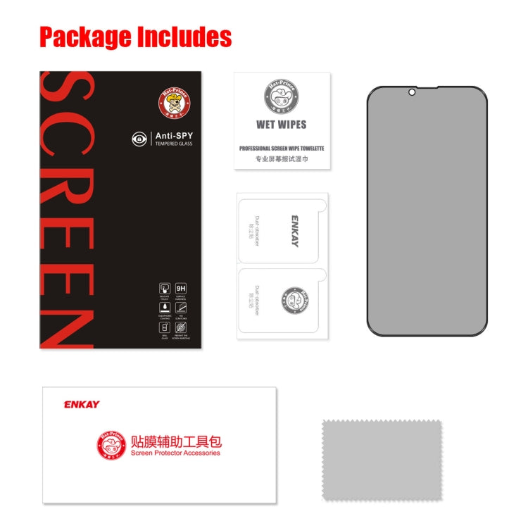 For iPhone 14 Plus ENKAY 28 Degree Anti-peeping Tempered Glass Film - HoMEdemic™ 