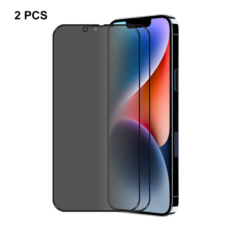 For iPhone 14 Plus 2pcs ENKAY 28 Degree Anti-peeping Tempered Glass Film - HoMEdemic™ 