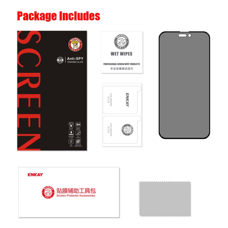 For iPhone 14 Pro ENKAY 28 Degree Anti-peeping Tempered Glass Film - HoMEdemic™ 