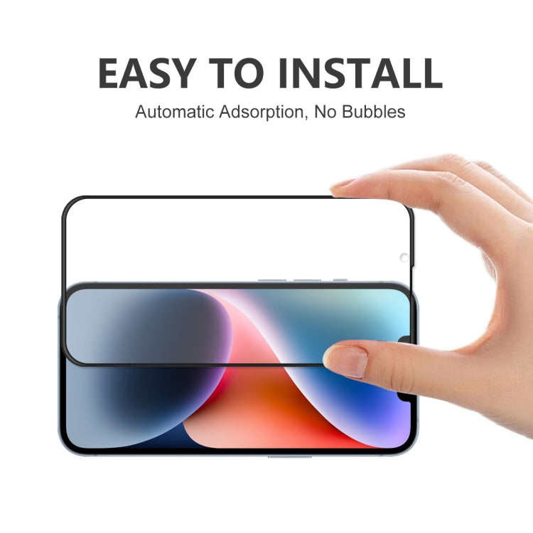 For iPhone 14 Plus 5pcs ENKAY Full Glue Tempered Glass Anti-fall Full Film - HoMEdemic™ 