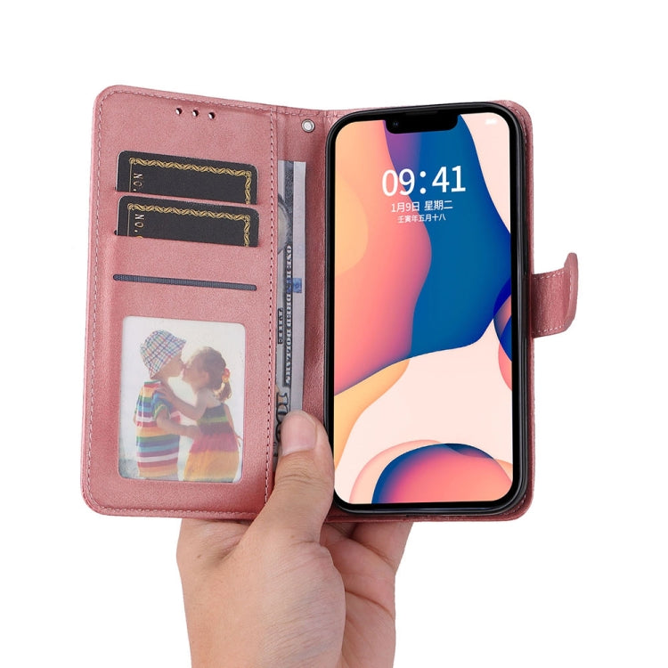 For iPhone 14 JSM Calf Texture Leather Phone Case (Pink) - HoMEdemic™ 
