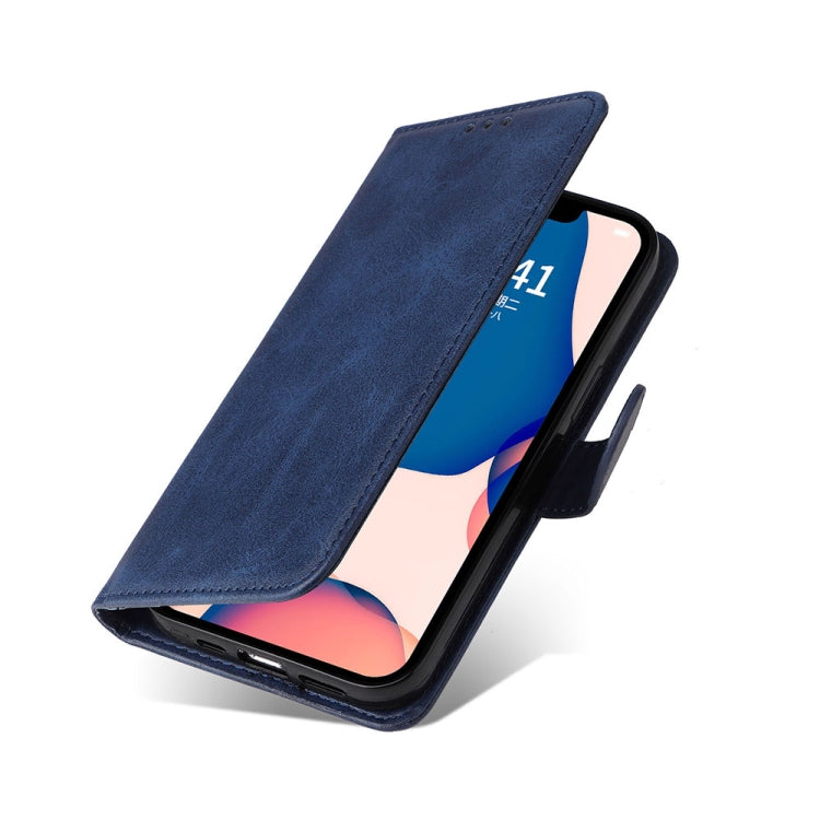 For iPhone 14 JSM Calf Texture Leather Phone Case (Blue) - HoMEdemic™ 
