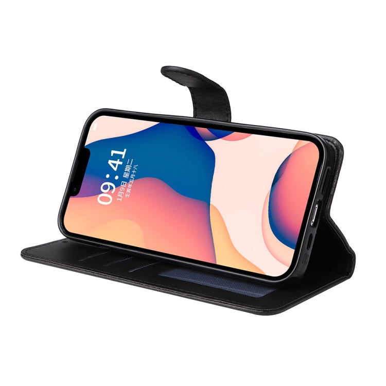 For iPhone 14 JSM Calf Texture Leather Phone Case (Black) - HoMEdemic™ 