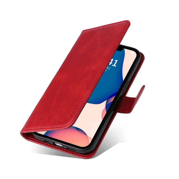 For iPhone 14 Plus JSM Calf Texture Leather Phone Case (Red) - HoMEdemic™ 