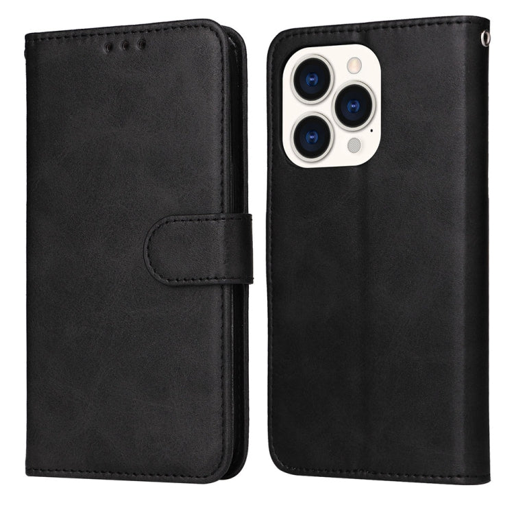 For iPhone 14 Pro JSM Calf Texture Leather Phone Case(Black) - HoMEdemic™ 