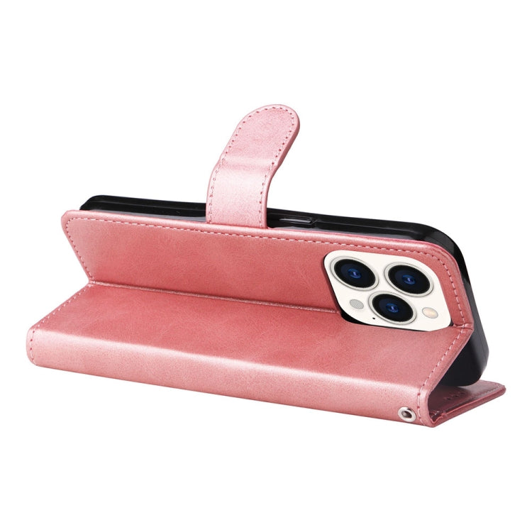 For iPhone 14 Pro Max JSM Calf Texture Leather Phone Case (Pink) - HoMEdemic™ 