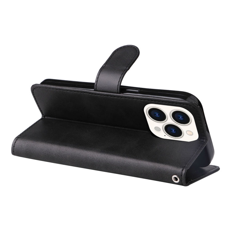 For iPhone 14 Pro Max JSM Calf Texture Leather Phone Case (Black) - HoMEdemic™ 