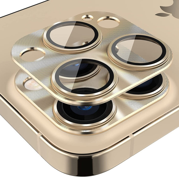 ENKAY Aluminium Alloy Tempered Glass Lens Cover Film For iPhone 14 Pro / 14 Pro Max(Gold) - HoMEdemic™ 