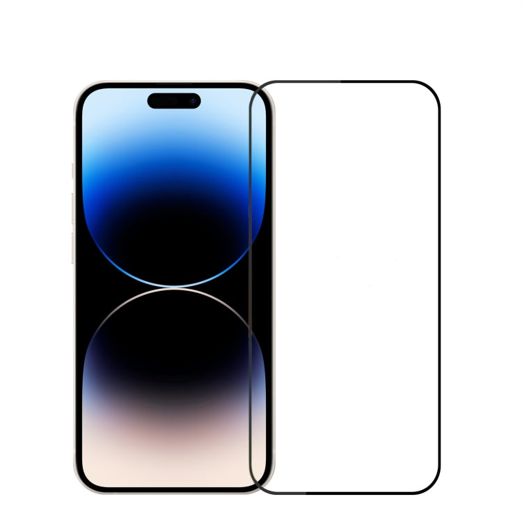 For iPhone 14 Pro PINWUYO 9H 2.5D Full Screen Tempered Glass Film(Black) - HoMEdemic™ 