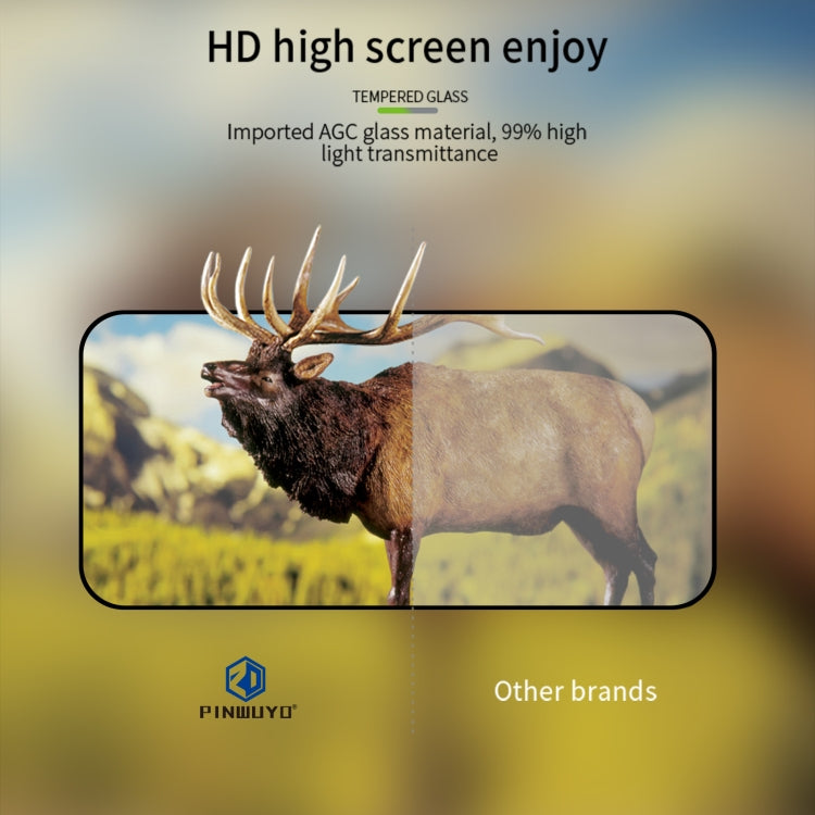 For iPhone 14 Pro Max PINWUYO 9H 2.5D Full Screen Tempered Glass Film(Black) - HoMEdemic™ 
