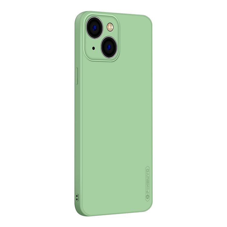 For iPhone 14 PINWUYO Sense Series Liquid Silicone TPU Phone Case (Green) - HoMEdemic™ 