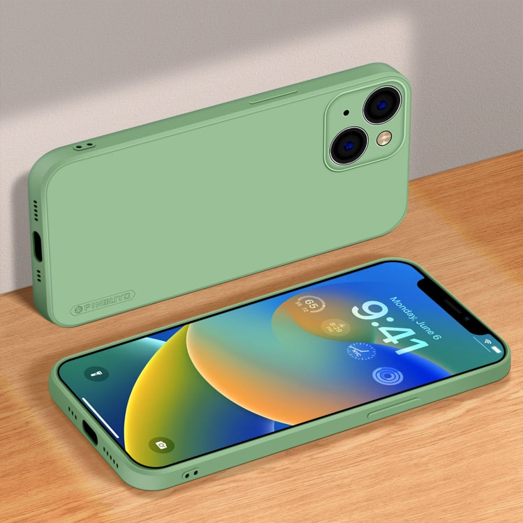 For iPhone 14 PINWUYO Sense Series Liquid Silicone TPU Phone Case (Green) - HoMEdemic™ 