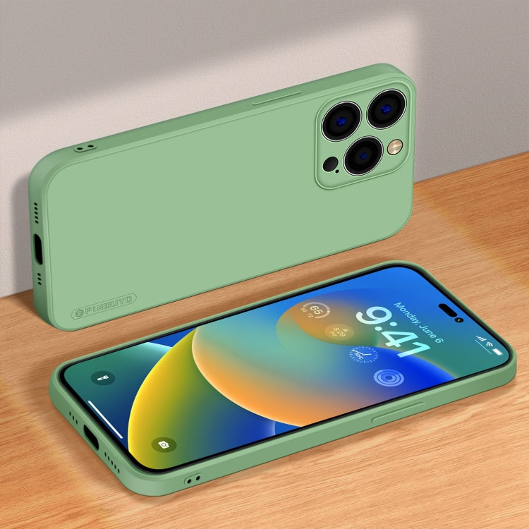 For iPhone 14 Pro PINWUYO Sense Series Liquid Silicone TPU Phone Case(Green) - HoMEdemic™ 