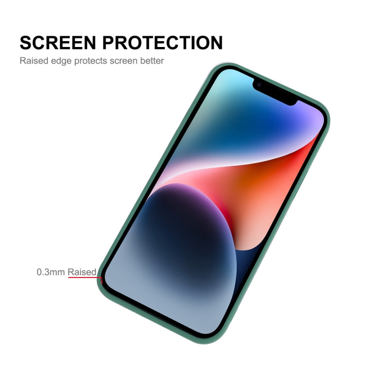 For iPhone 14 ENKAY Liquid Silicone Shockproof Phone Case (Blue) - HoMEdemic™ 