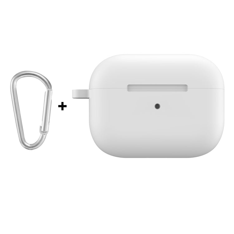 For Apple AirPods Pro 2 2022 ENKAY Thickened Silicone Protective Case with Keychain(White) - HoMEdemic™ 
