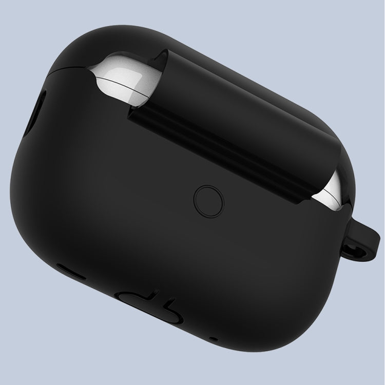 For Apple AirPods Pro 2 2022 ENKAY Thickened Silicone Protective Case with Keychain(Black) - HoMEdemic™ 