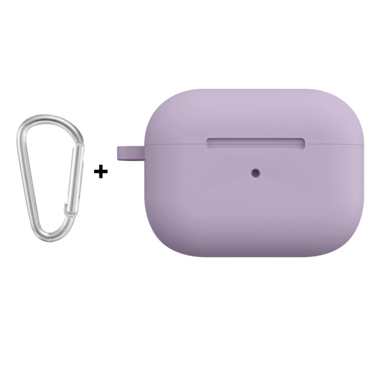 For Apple AirPods Pro 2 2022 ENKAY Thickened Silicone Protective Case with Keychain(Lavender Purple) - HoMEdemic™ 