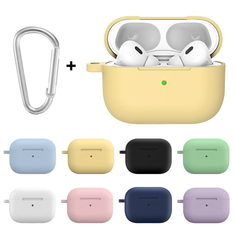 For Apple AirPods Pro 2 2022 ENKAY Thickened Silicone Protective Case with Keychain(Lavender Purple) - HoMEdemic™ 