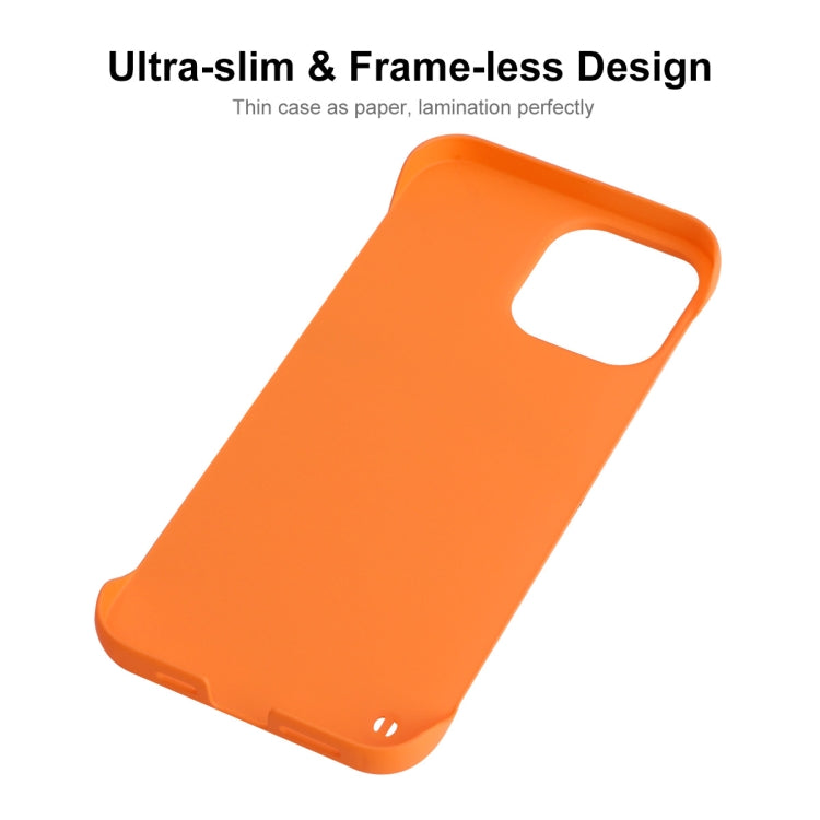 For iPhone 14 Pro ENKAY Matte Frameless PC Phone Case(Orange) - HoMEdemic™ 