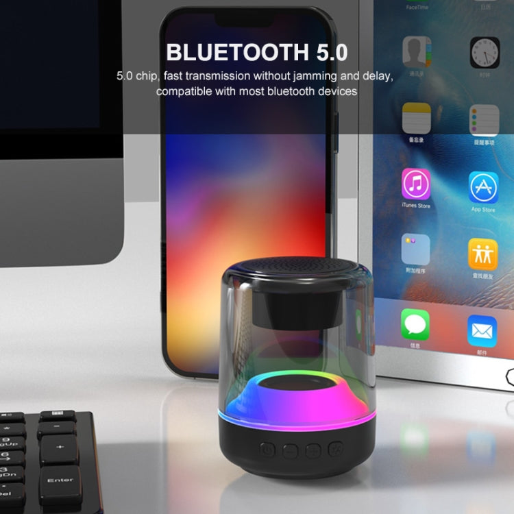 ENKAY Hat-Prince Portable RGB Light Wireless Bluetooth Speaker, Size:S - HoMEdemic™ 