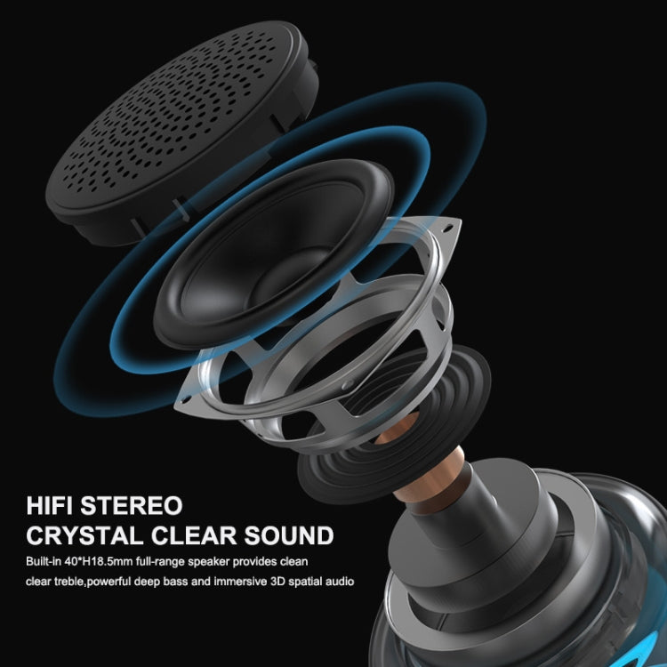ENKAY Hat-Prince Portable RGB Light Wireless Bluetooth Speaker, Size:S - HoMEdemic™ 
