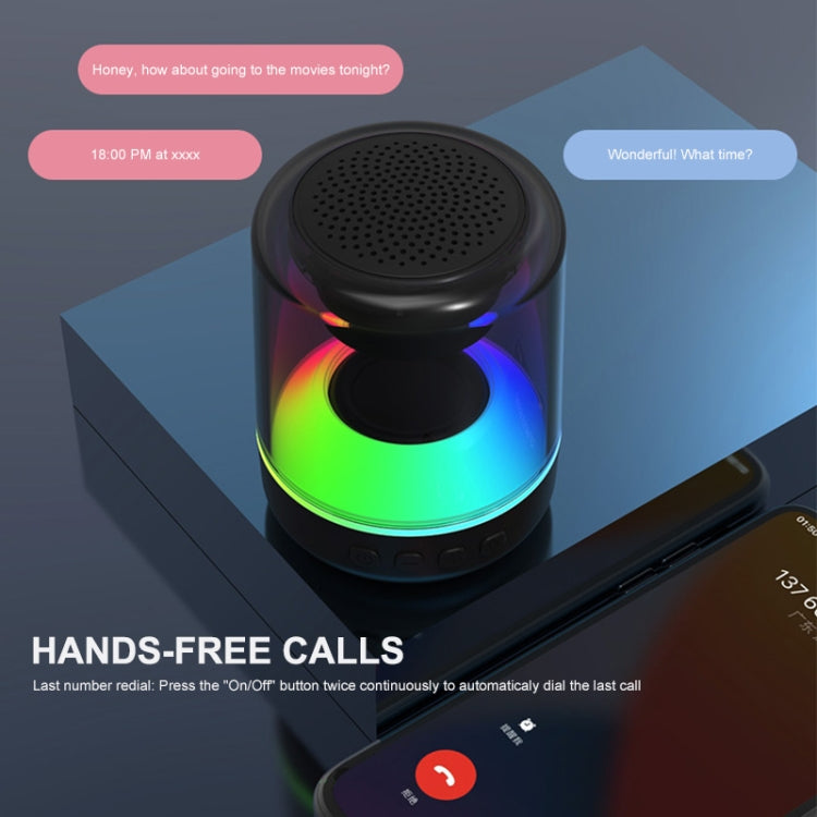 ENKAY Hat-Prince Portable RGB Light Wireless Bluetooth Speaker, Size:S - HoMEdemic™ 