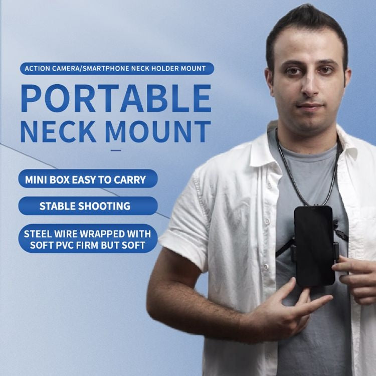 Standard Collar Lazy Adjustable Neck Bracket for GoPro Action Camera Smartphones - HoMEdemic™ 