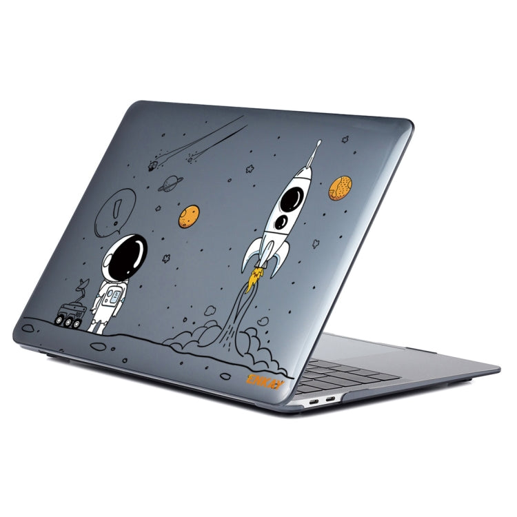 For MacBook Air 13.3 2018 A1932 ENKAY Hat-Prince 3 in 1 Spaceman Pattern Laotop Protective Crystal Case with TPU Keyboard Film / Anti-dust Plugs, Version:US(Spaceman No.1) - HoMEdemic™ 