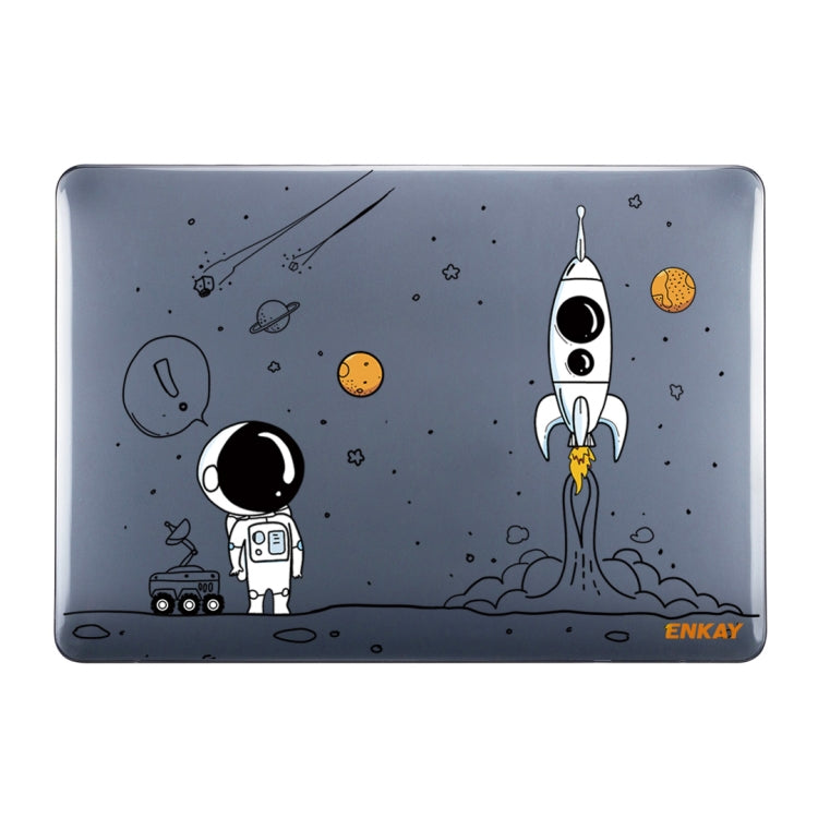 For MacBook Air 13.3 2018 A1932 ENKAY Hat-Prince 3 in 1 Spaceman Pattern Laotop Protective Crystal Case with TPU Keyboard Film / Anti-dust Plugs, Version:EU(Spaceman No.1) - HoMEdemic™ 