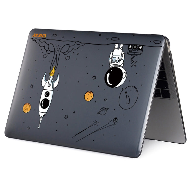For MacBook Air 13.3 2018 A1932 ENKAY Hat-Prince 3 in 1 Spaceman Pattern Laotop Protective Crystal Case with TPU Keyboard Film / Anti-dust Plugs, Version:EU(Spaceman No.1) - HoMEdemic™ 
