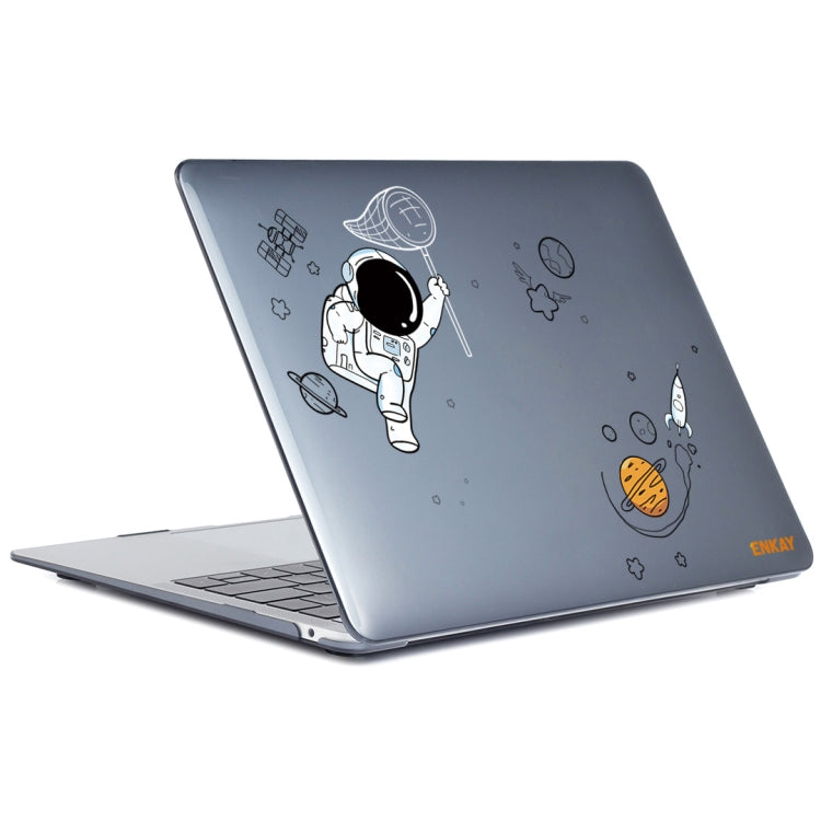 For MacBook Air 13.3 2018 A1932 ENKAY Hat-Prince 3 in 1 Spaceman Pattern Laotop Protective Crystal Case with TPU Keyboard Film / Anti-dust Plugs, Version:EU(Spaceman No.2) - HoMEdemic™ 