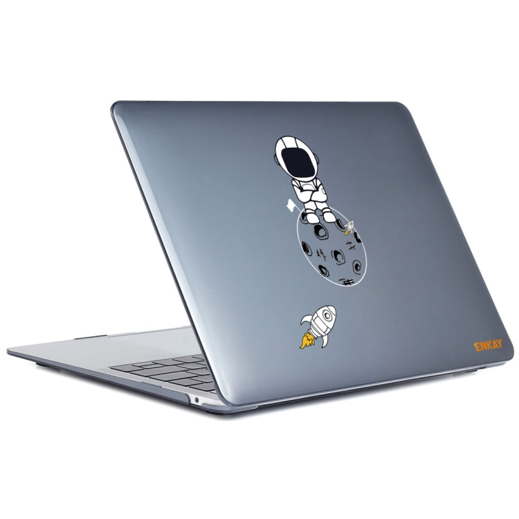 For MacBook Air 13.3 2018 A1932 ENKAY Hat-Prince 3 in 1 Spaceman Pattern Laotop Protective Crystal Case with TPU Keyboard Film / Anti-dust Plugs, Version:EU(Spaceman No.4) - HoMEdemic™ 